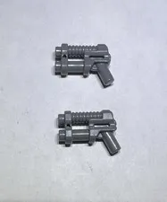 Lego Lot Of 2 Dark Stone Grey Guns Gun Weapons Weapon New 27 
