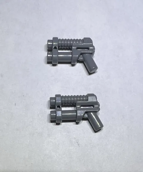 Lego Lot Of 2 Dark Stone Grey Guns Gun Weapons Weapon New 27 