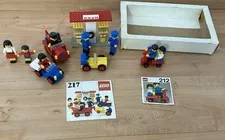 Vintage LEGO 217 Service Station & 199 / 212 Scooter Complete with Partial Box