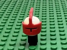 LEGO Red Visor with Grille & Feather Classic Castle cas282 6075 375 6083 #x105