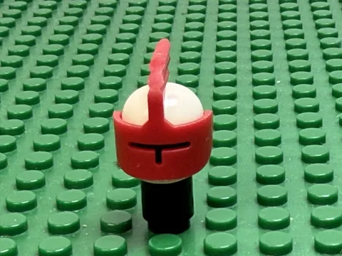 LEGO Red Visor with Grille & Feather Classic Castle cas282 6075 375 6083 #x105