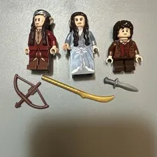 LEGO Arwen Elrond Frodo Minifigure Lot lor060 lor059 lor062 LOTR Hobbit 79006-1