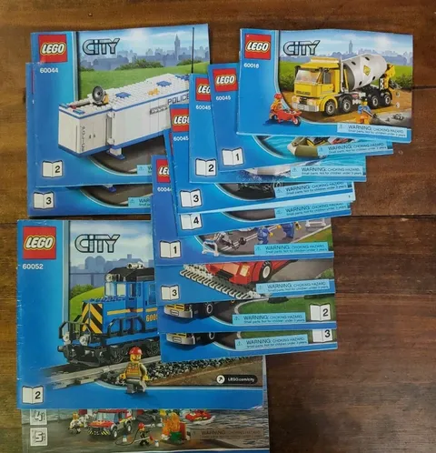 Lot of 13 Random Lego City Manuals, 60215, 60052, 60044, 60060, 60045, 60018