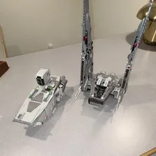 LEGO Star Wars First Order  Transporter 75103 Build Only and Kylo Rens Shuttle 