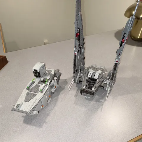LEGO Star Wars First Order  Transporter 75103 Build Only and Kylo Rens Shuttle 