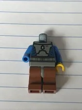 Lego Star Wars Torso Mandalorian Beskar Armor, Blue, Jango Fett Incomplete