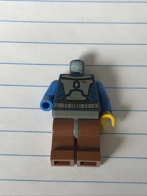 Lego Star Wars Torso Mandalorian Beskar Armor, Blue, Jango Fett Incomplete