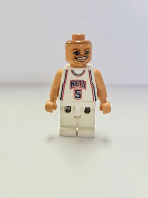 LEGO NBA Jason Kidd New Jersey Nets 5 White Uniform nba047 3433 Minifigure