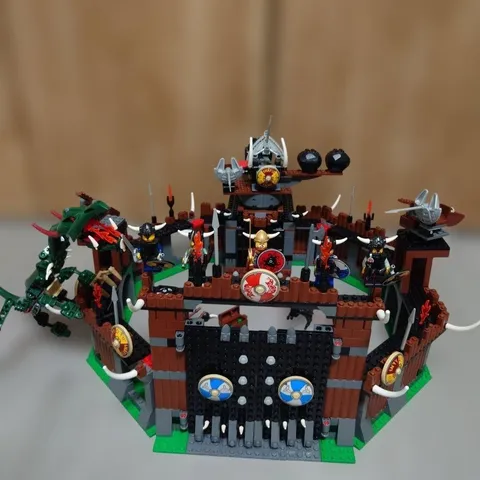 LEGO Vikings Viking Fortress Against The Fafnir Dragon 7019 In 2005 Used As Is