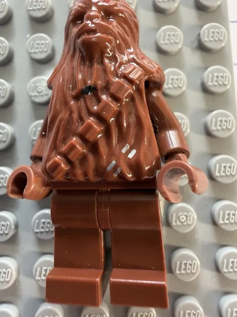 LEGO Star Wars Chewbacca Minifigure RARE MISPRINT - Misprint
