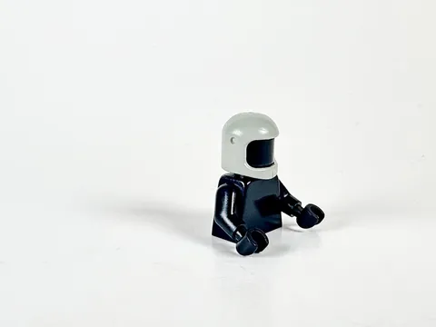 LEGO 1970s Minifigure Light Gray Helmet Classic Space 193au Thin Strap
