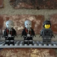 Lego Space Police 3 Officer Alien Minifigure Lot Of 3