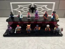Lego Minifigures 71050 Spider-Man Series Complete set of 12 With Display Stand