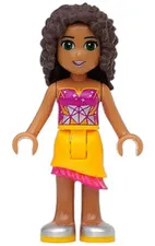 LEGO: Friends Andrea Bright Light Orange Skirt (frnd0122)