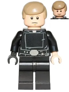 LEGO® Minifigure Star Wars sw0635 Luke Skywalker Jedi Master Dark Tan Smooth Hai