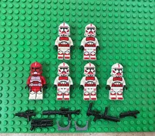 LEGO Star Wars Coruscant Guard Clone Trooper Minifigure Lot x6 Genuine w/Weapons