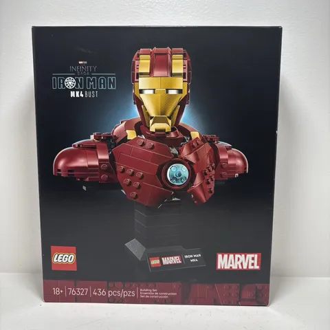 Lego Marvel Iron Man MK4 Bust Set 76327 436 pieces New In Box Sealed