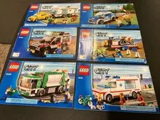 Lego City Garbage Truck Building Manuals Only 4431 4432 4433 4435 4436 Lot 09