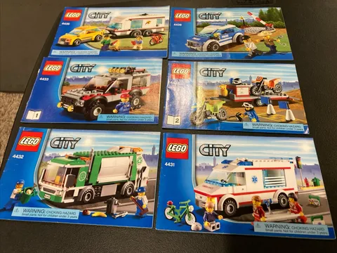 Lego City Garbage Truck Building Manuals Only 4431 4432 4433 4435 4436 Lot 09