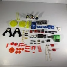 LEGO Vintage Space Blacktron M-Tron Lot Panels Prints Figs.