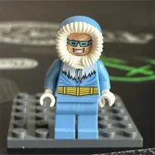 LEGO Minifigure Blue Parka Jacket Outfit w/ Hood & White Hands