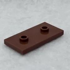 LEGO 65509 Reddish Brown Plate, Modified 2 x 4 W/ 2 Studs (x1)