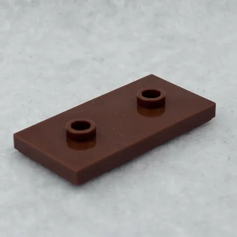 LEGO 65509 Reddish Brown Plate, Modified 2 x 4 W/ 2 Studs (x1)