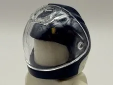 Lego NEW Dark Blue Minifigure Headgear Helmet Space City Astronaut Neck Base