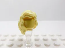 LEGO Yellow Blonde Female Girl Hair Over Shoulder Wavy Minifig H12