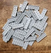 LEGO Light Bluish Gray Plate 2 X 6 QTY 50. Part No. 3795.