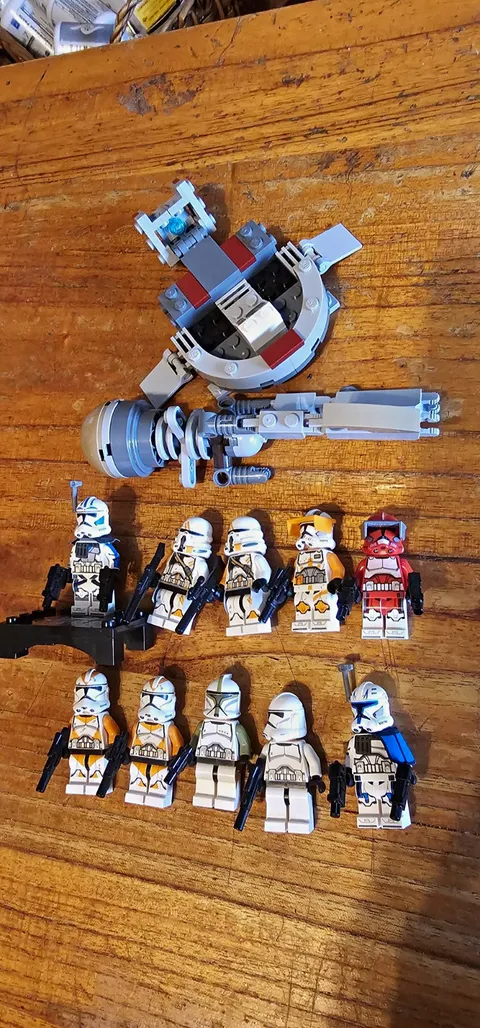 LEGO Star Wars Clone Trooper Minifigure Lot, Arc Trooper Fives, 75036, Fox, Cody