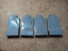 LEGO BULK LOT OF 4 LIGHT BLUISH GRAY ROCK PANELS 2X4X6 #47847