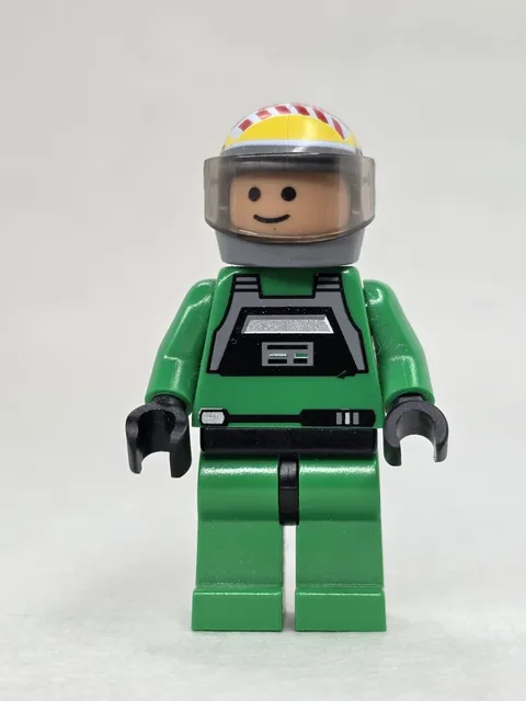 LEGO® Minifigure Star Wars sw0031a Rebel Pilot A-wing Light Nougat Head 14a