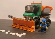 LEGO City 60083 Snowplow Truck Used 100% Complete No Box Or Instructions