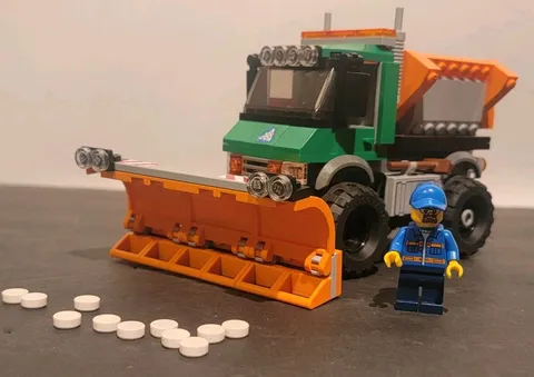 LEGO City 60083 Snowplow Truck Used 100% Complete No Box Or Instructions