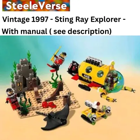 LEGO Vintage 6442 Sting Ray Explorer 6442 w/ Instructions - See Description