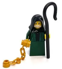 Lego Castle Cleric Minifigure - Crusades  = Medieval Priest Fantasy Guild WoW
