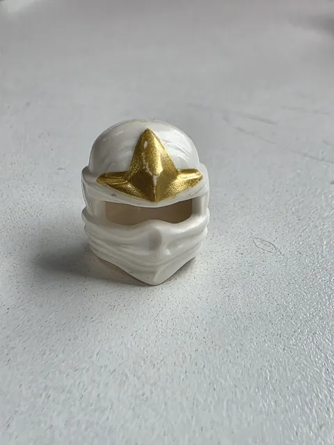 NEW Lego Ninjago Ninja WHITE HEAD WRAP - ZX Zane Minifig Headwrap Hood Hat Gear