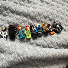 LEGO Minifigure Lot of 9 Mixed Characters Assorted Plastic Figures