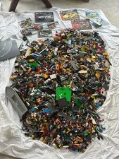 53 lbs LEGO Bulk Lot Bricks Parts Pieces Unsorted with 10 Instruction Manuals