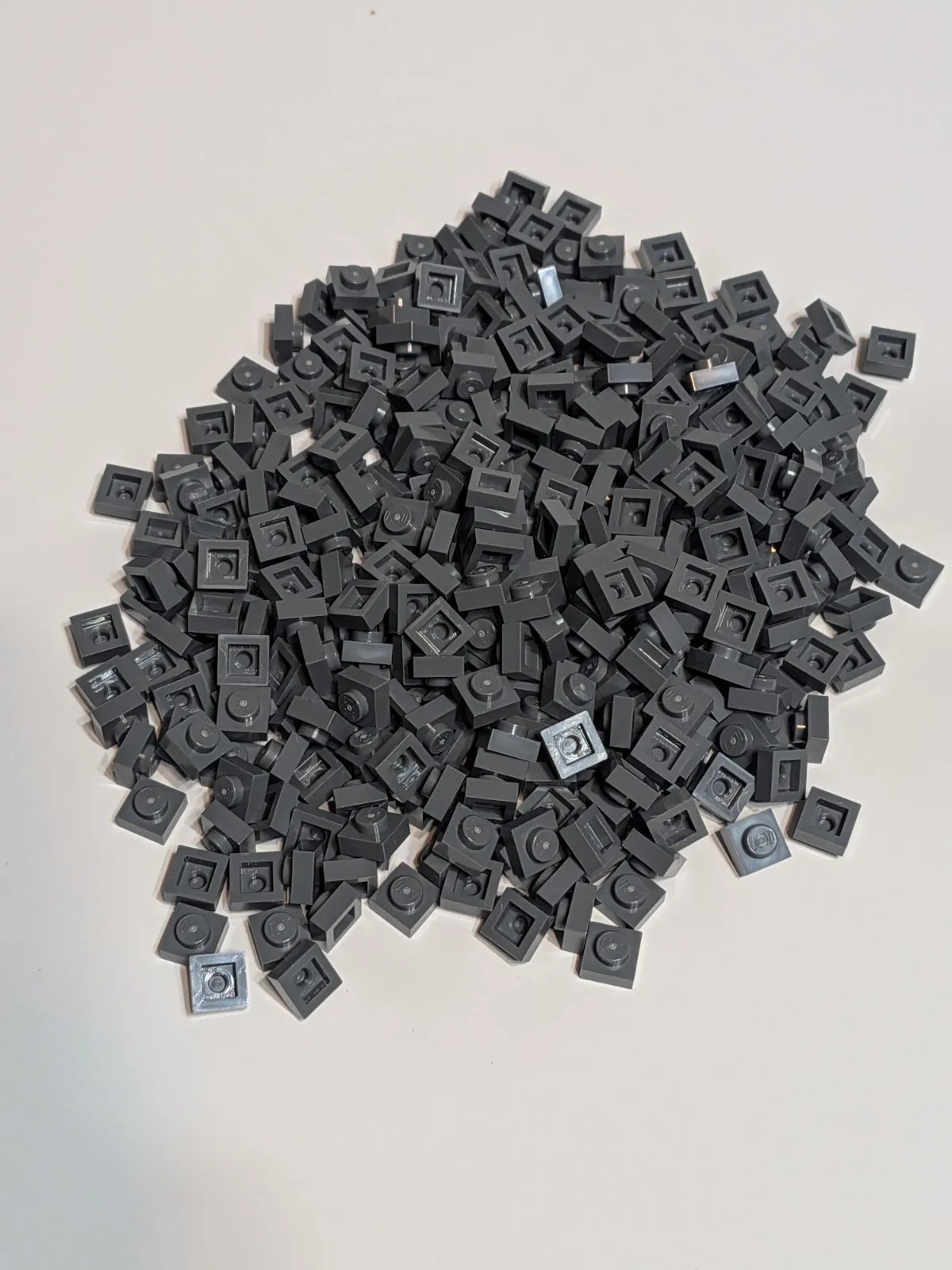 LEGO Replacement 3024 Parts (370pcs) Plate 1 x 1 - Dark Grey
