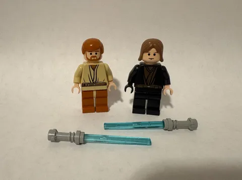 LEGO Star Wars Obi-Wan Kenobi & Anakin Skywalker Minifigure sw0135 sw0120 