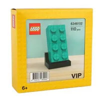LEGO Promotional: Buildable 2x4 Teal Brick (6346101) LIMITED EDITION **RARE**