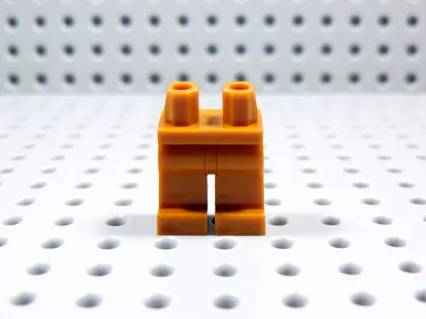 LEGO Dark Orange Blank Plain Legs Pants Minifig BT