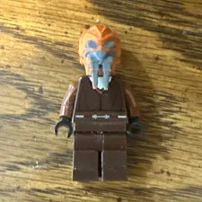 LEGO Minifigure Brown Outfit Alien Head Character Figure Plastic