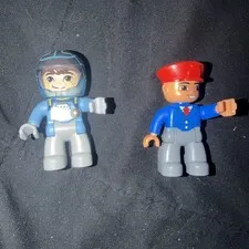 Lego Duplo 2 Figure Train Conductor & Tomorrowland Miles FREE SHIPPING