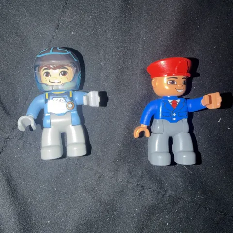 Lego Duplo 2 Figure Train Conductor & Tomorrowland Miles FREE SHIPPING