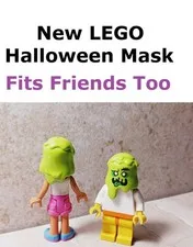 New LEGO Halloween Mask Slime Monster Ghoul Creepy Slimer Printed Face Bugs