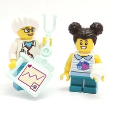 LEGO Pediatrician Doctor Patient Minifigure Lot Medical Clinic Accessories Pack