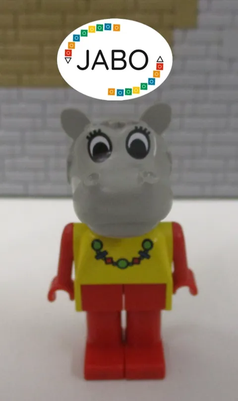 (E5/4) Lego Fabuland figure fab6f Hanna Hippopotamus 3622 3662 3675 3798